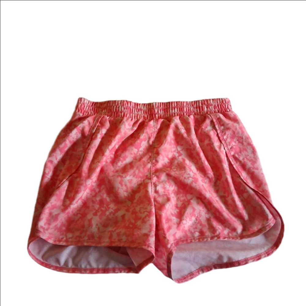 All in Motion Girls XL Coral Pink Patterned Athletic Shorts